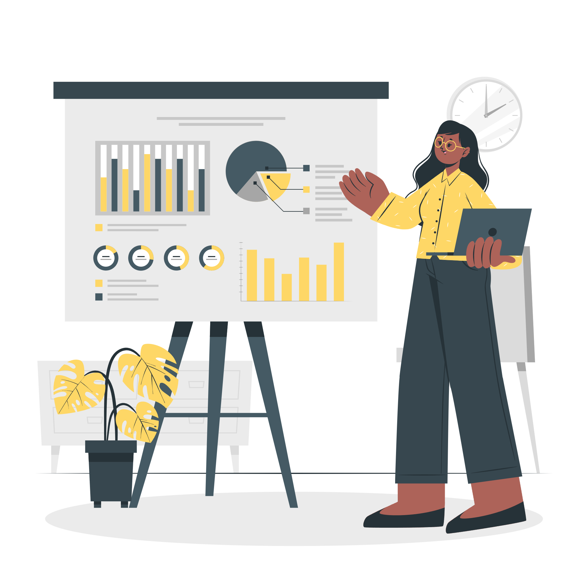 Ilustração de planejamento financeiro